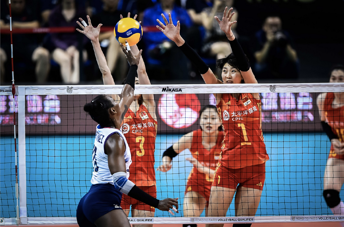 巴黎奥运会女排资格赛中国队1比3负于多米尼加队
